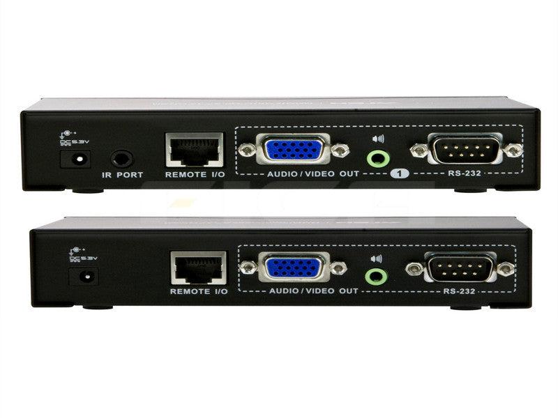Aten VE200 VGA & Audio Extender with Dual Output, Serial Support, VGA Gain Control - 1280x1024@60Hz Resolution up to 200m - Perfect for Conference Rooms, Classrooms & Home Theater Setups