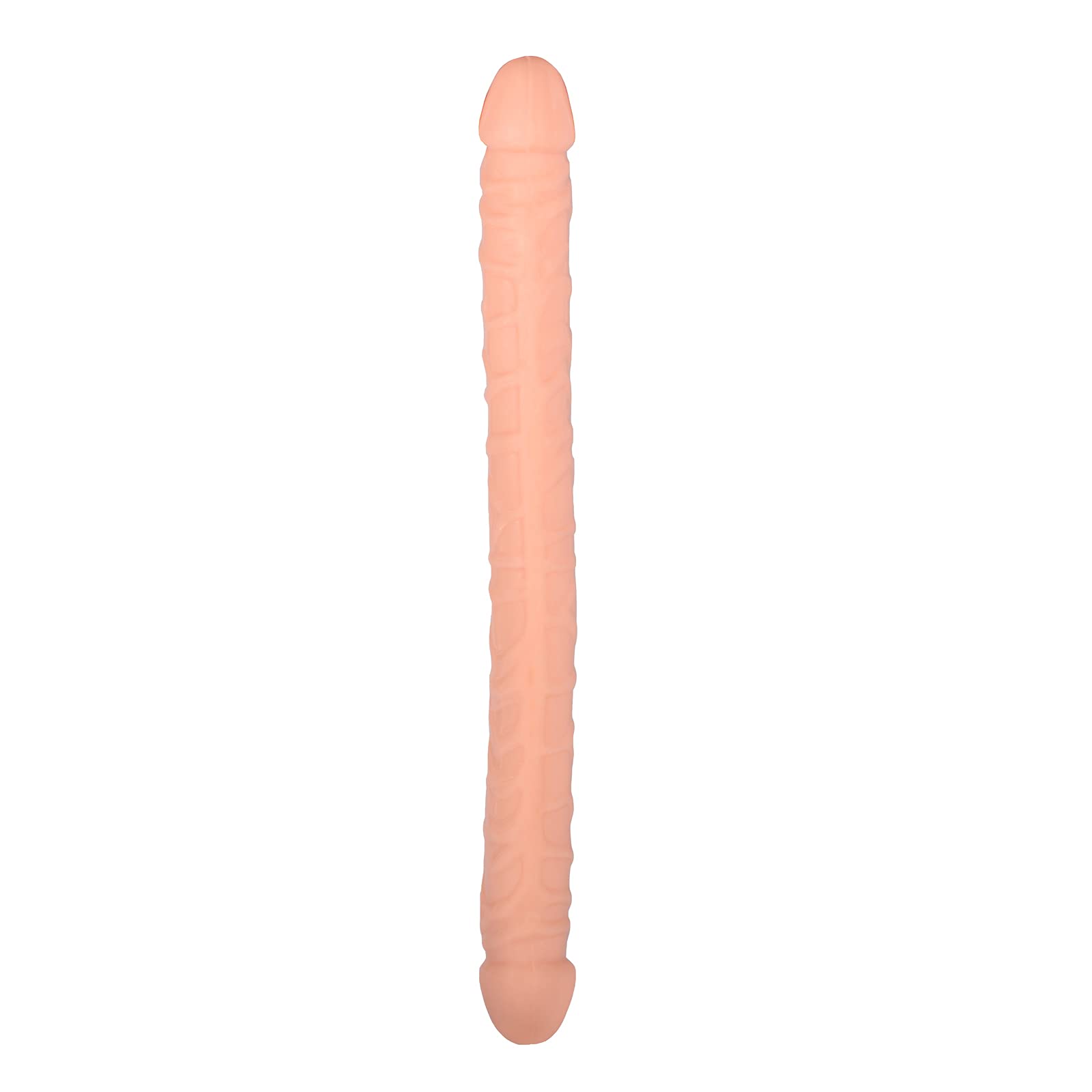 Realistic Double Dong Dildo with Veins - Lifelike Sex Toy for Women, Couples & Solo Play (Beige) | Perfect for Spicing Up Bedroom Fun & BDSM Exploration