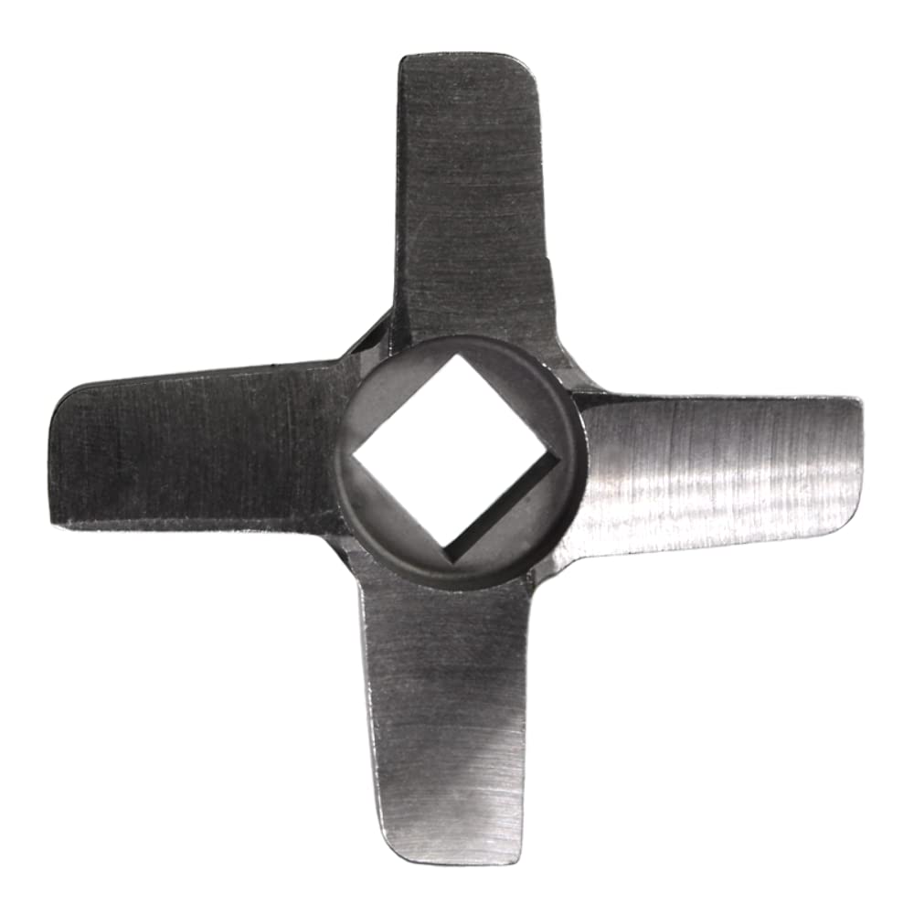 Premium #22 Forged Steel Grinder Knife - Heavy Duty Meat Grinder Blade for Home Kitchen & Commercial Use - Perfect for Grinding Beef, Pork, Chicken & Sausage Making