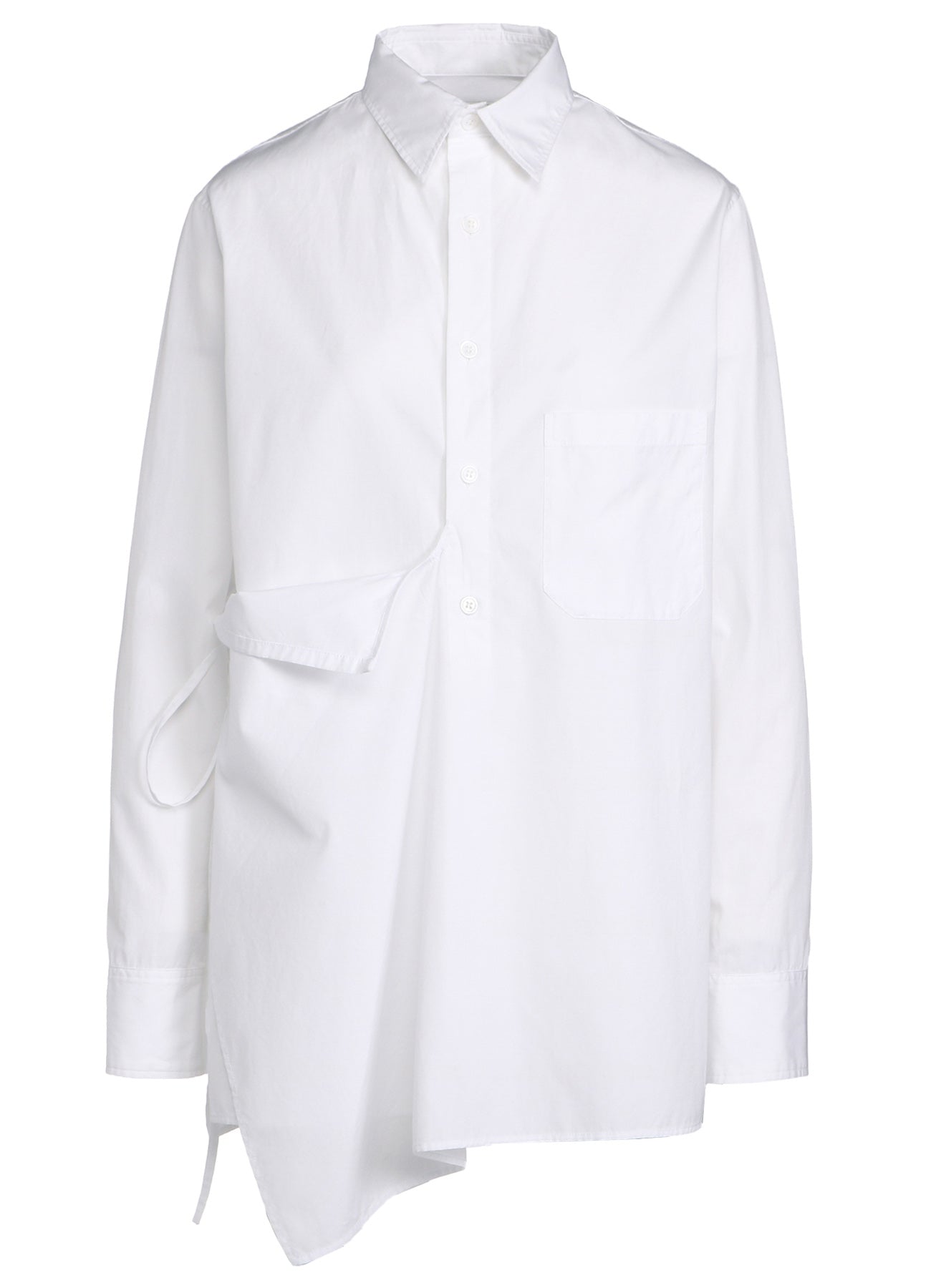 Premium Cotton Broad Cloth Draped Shirt for Women - Soft & Breathable Oversized Button Down Blouse - Perfect for Casual Wear, Office & Date Nights