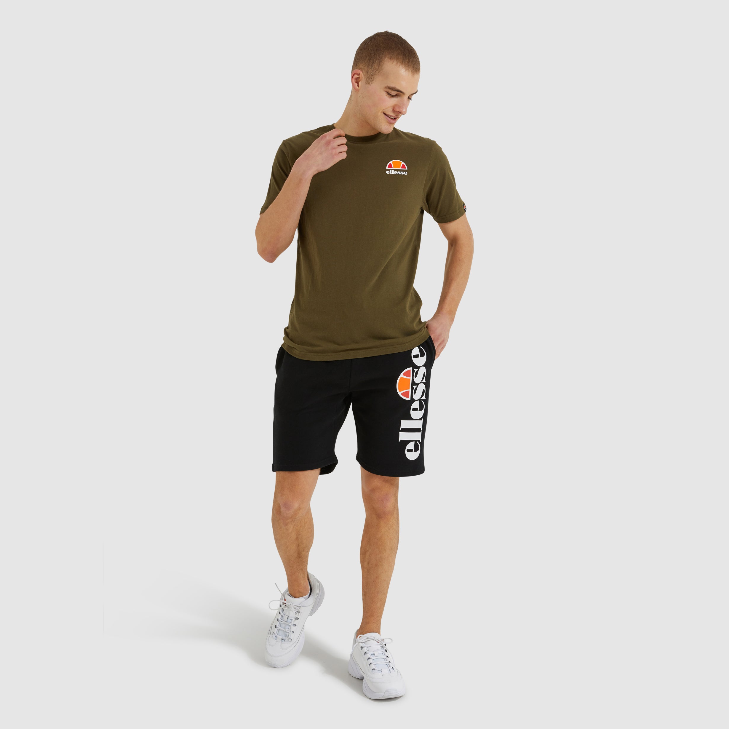 Ellesse Men's Bossini Black Athletic Shorts - Comfortable & Stylish for Running, Gym, and Casual Wear
