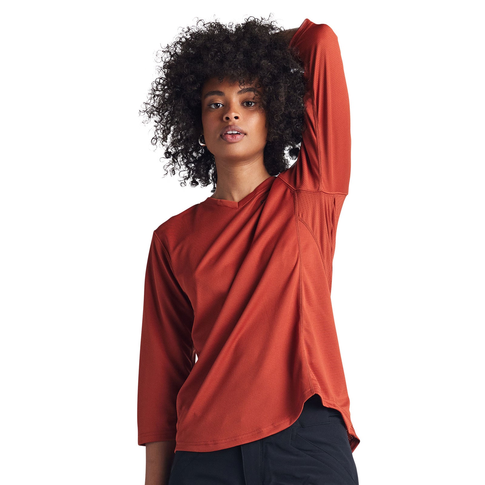 Women's Mischief Jersey Solid Henna T-Shirt - Soft Cotton Casual Tee for Everyday Wear, Lounge & Outfits