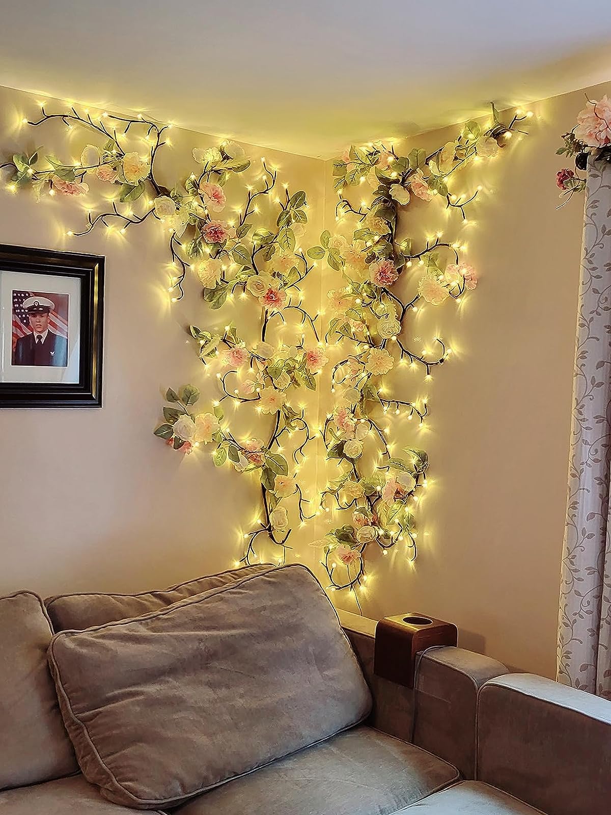 Enchanted Willow Vine Lights with Remote - 144 LED Fairy Lights for Christmas, Room, Bedroom & Living Room Decor - 8 Lighting Modes Artificial Plant Branches for DIY Home Decoration | Perfect for Weddings, Parties & Holiday Decorations