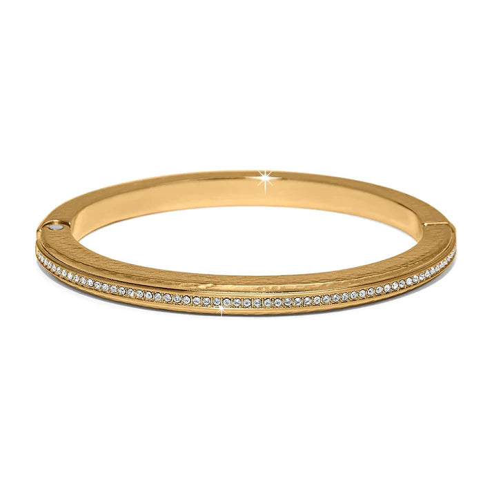 Brighton Meridian Orbit Hinged Bangle in Gold Tone - Elegant Gold Bracelet for Women, Perfect for Parties, Weddings & Everyday Wear