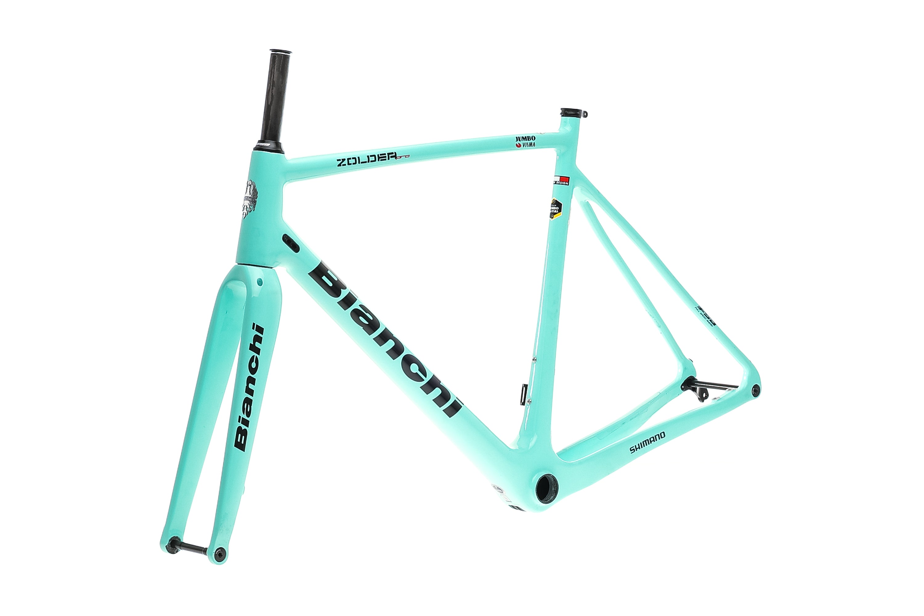 Bianchi Zolder Pro Jumbo Visma Edition 58cm Road Bike Frameset 2020 - Lightweight Carbon Frame for Competitive Cycling & Road Racing
