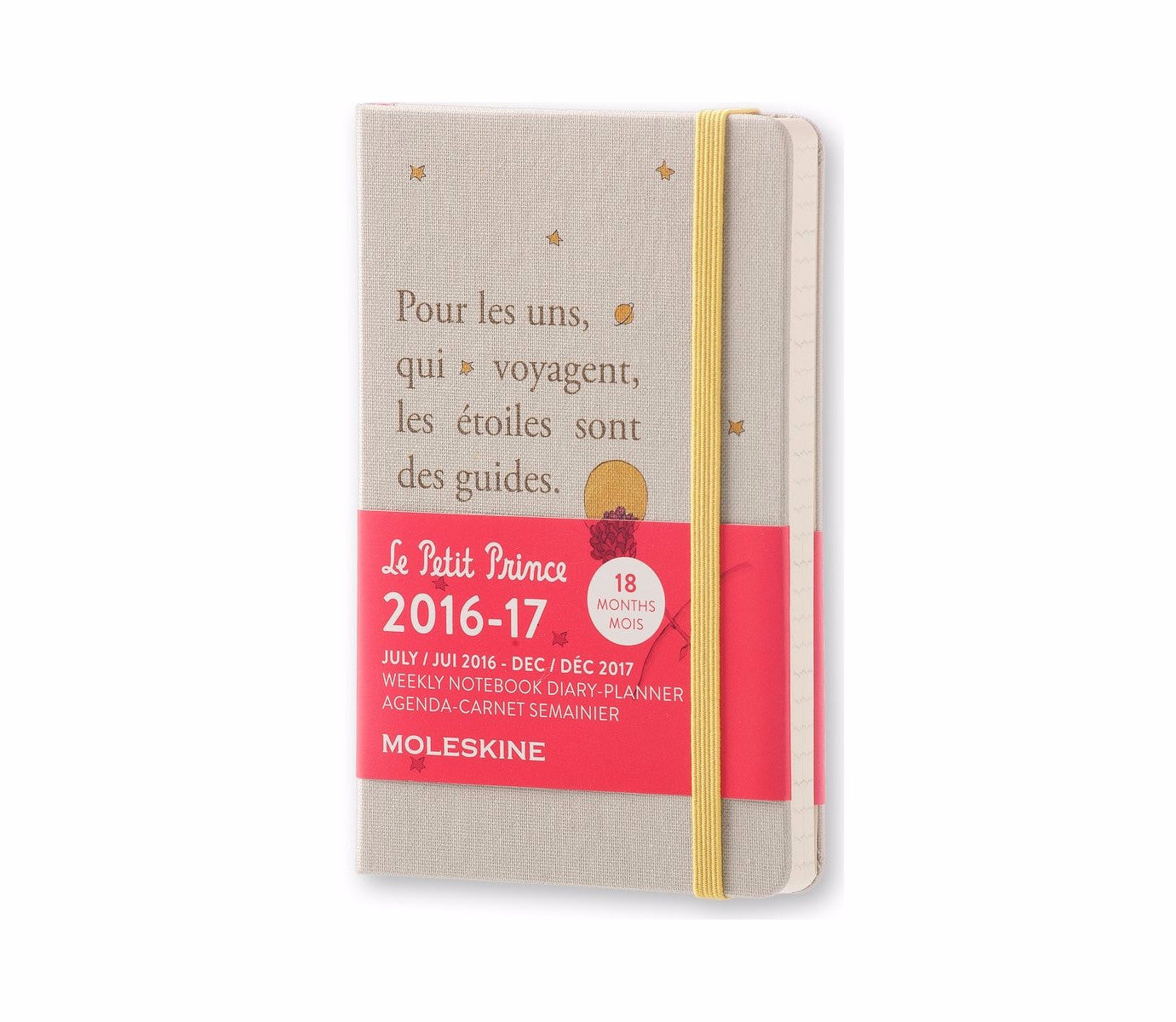 Moleskine Le Petit Prince 18-Month Weekly Planner & Notebook - Premium Hardcover Diary for Work, School & Travel Organization