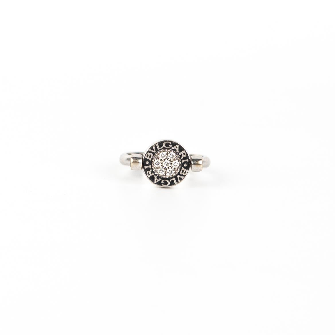 Bvlgari 18K White Gold Ring - Size 53 | Luxury Diamond Jewelry for Women | Perfect for Weddings, Anniversaries & Special Occasions