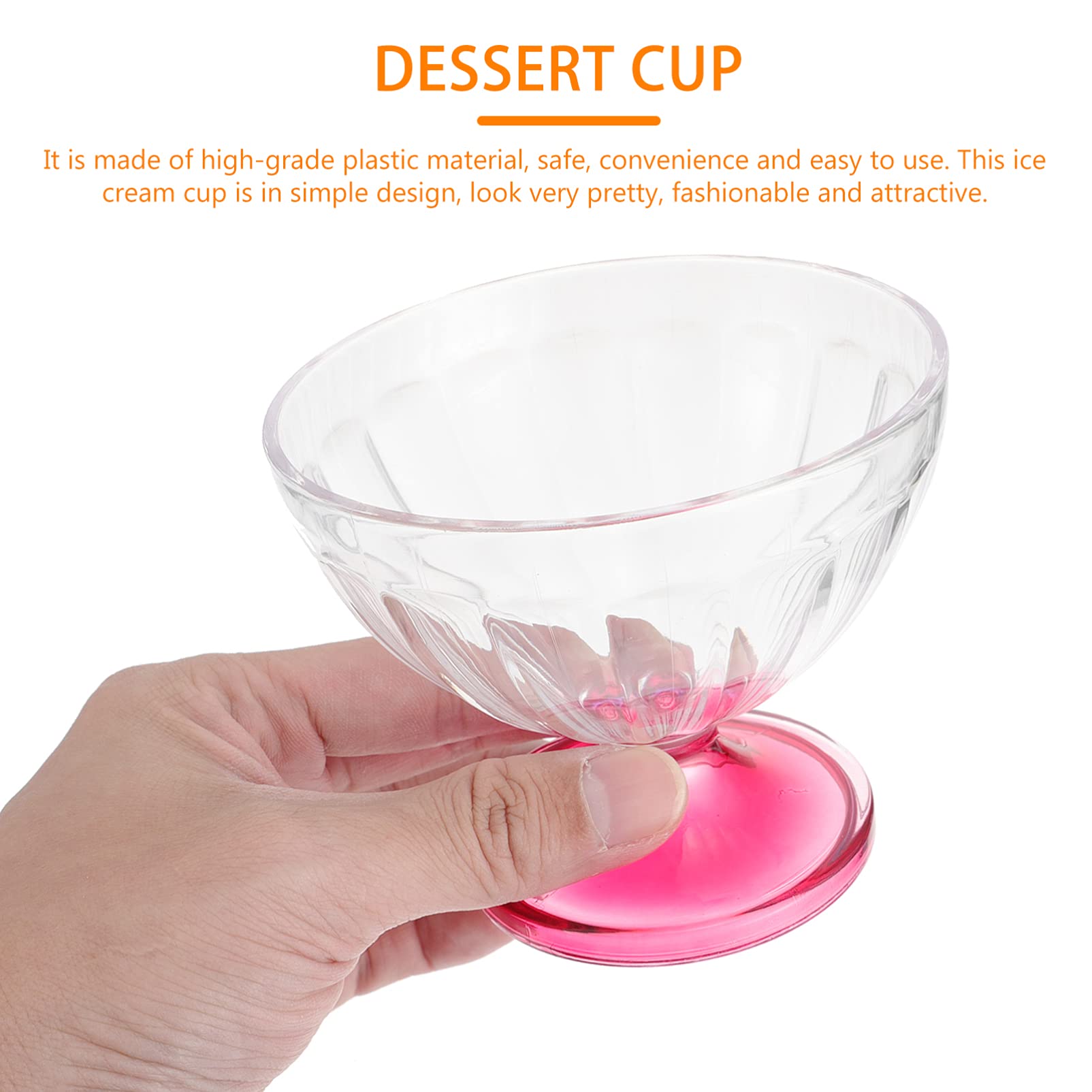 Premium 3-Piece Glass Ice Cream Bowls Set - Tulip Sundae Cups, Dessert Bowls & Footed Trifle Dishes for Ice Cream, Parfaits, Salads, Yogurt - Elegant Serving Bowls for Parties, Restaurants & Home Entertaining