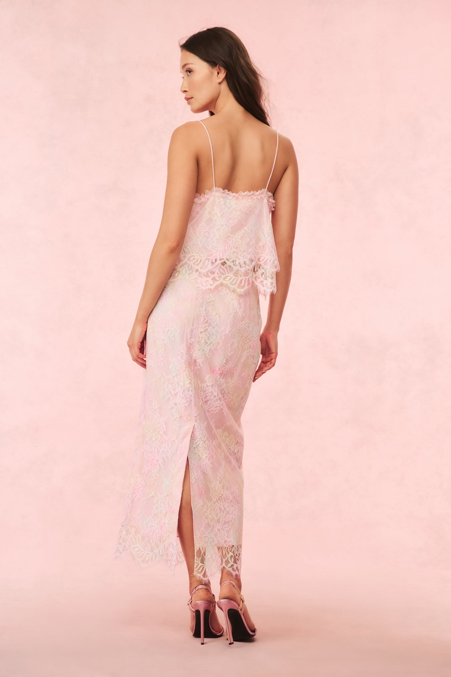 Goodall Tie Dye Lace Maxi Skirt - Boho Chic Long Skirt for Women | Perfect for Beach, Music Festivals & Summer Outfits