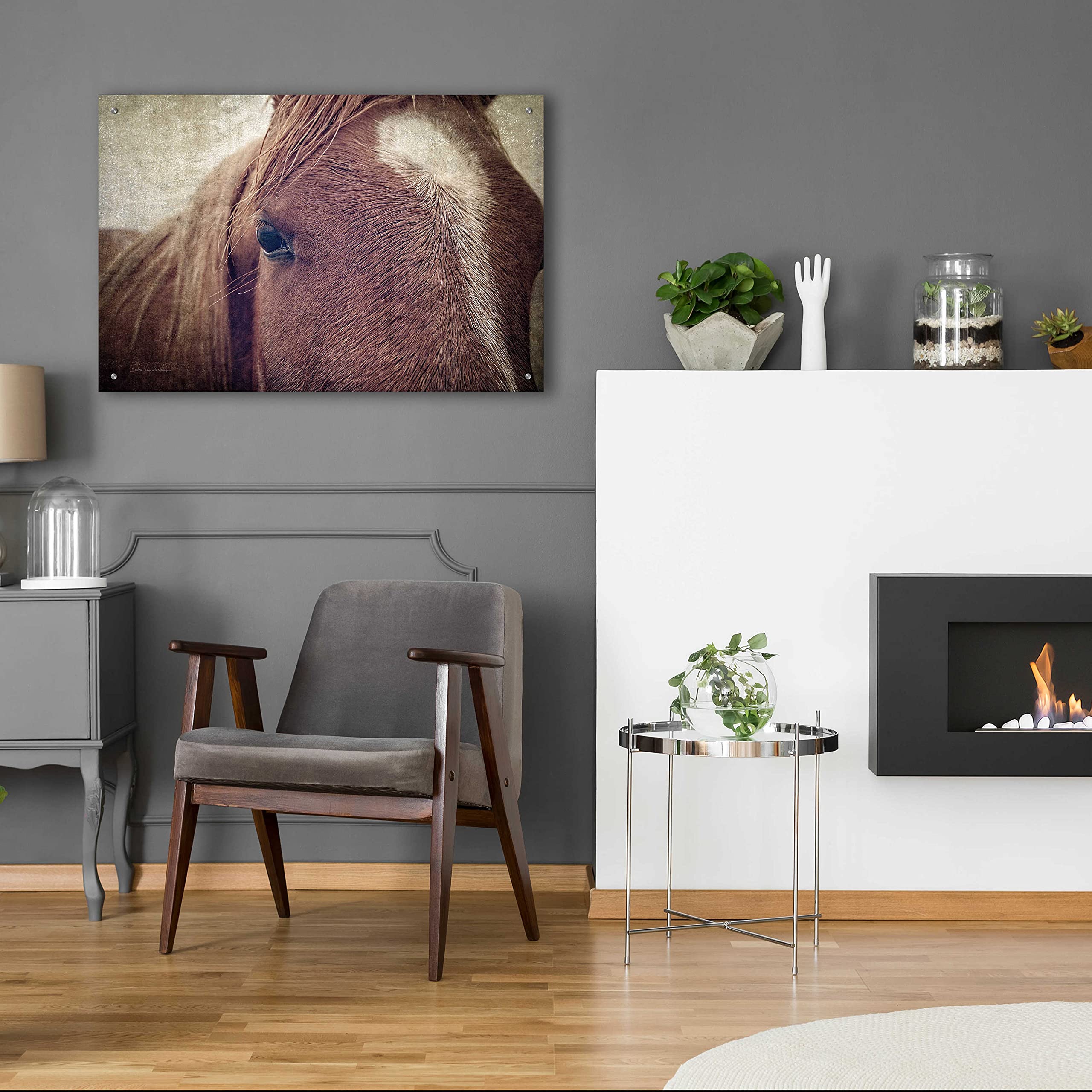 Epic Art 'Dew Lashes' by Debra Van Swearingen - 36x24 Inch Acrylic Glass Wall Art Painting, Modern Home Decor for Living Room, Bedroom & Office