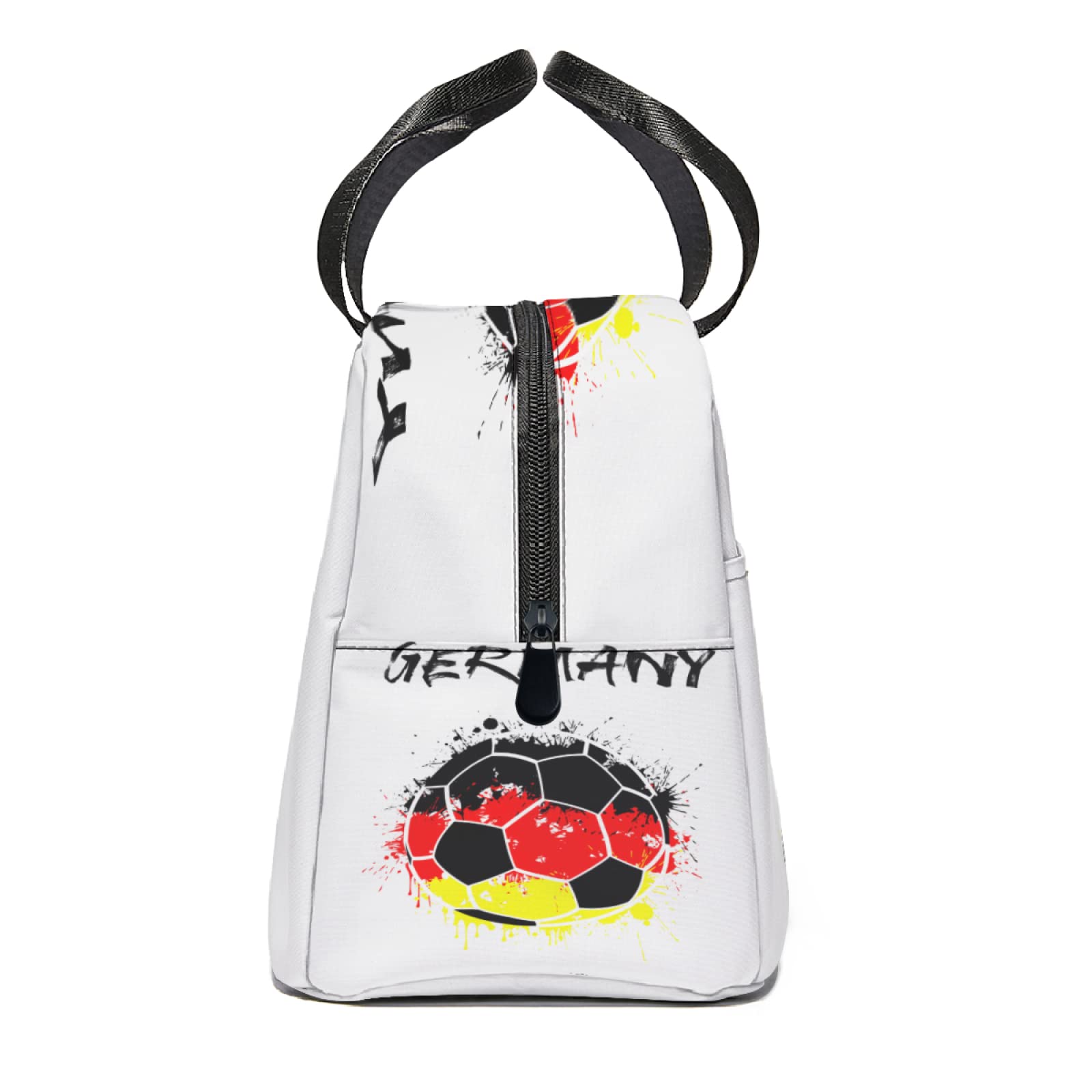 Eco-Friendly Insulated Lunch Tote Bag with Front Pocket - Birch Trees Autumn Design for Women & Men - Reusable Thermal Lunch Box for School, Office, Picnic & Outdoor Activities