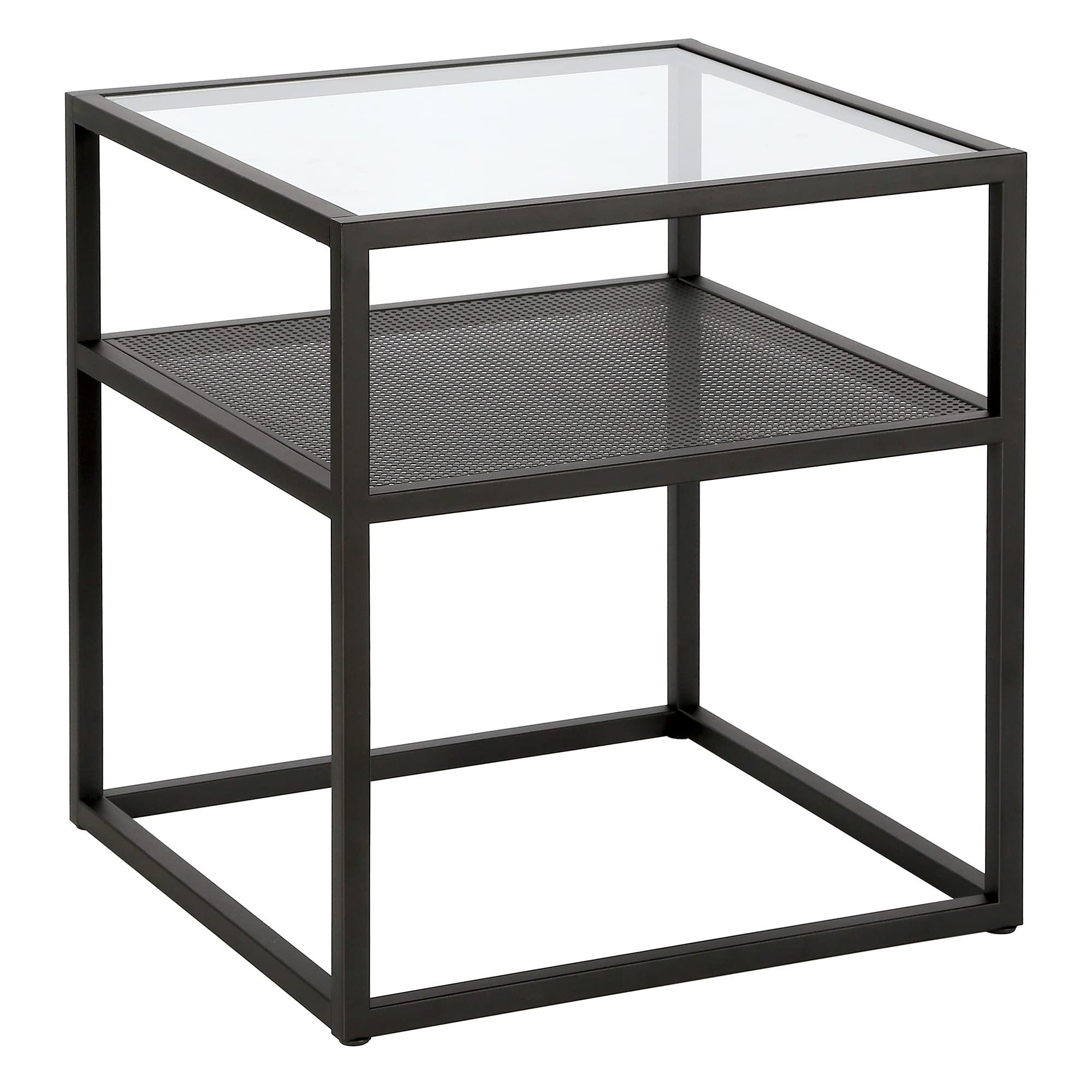 Nellie 20'' Wide Square Side Table in Blackened Bronze - Modern End Table for Living Room, Bedroom & Office - Perfect for Coffee Table, Nightstand or Accent Furniture