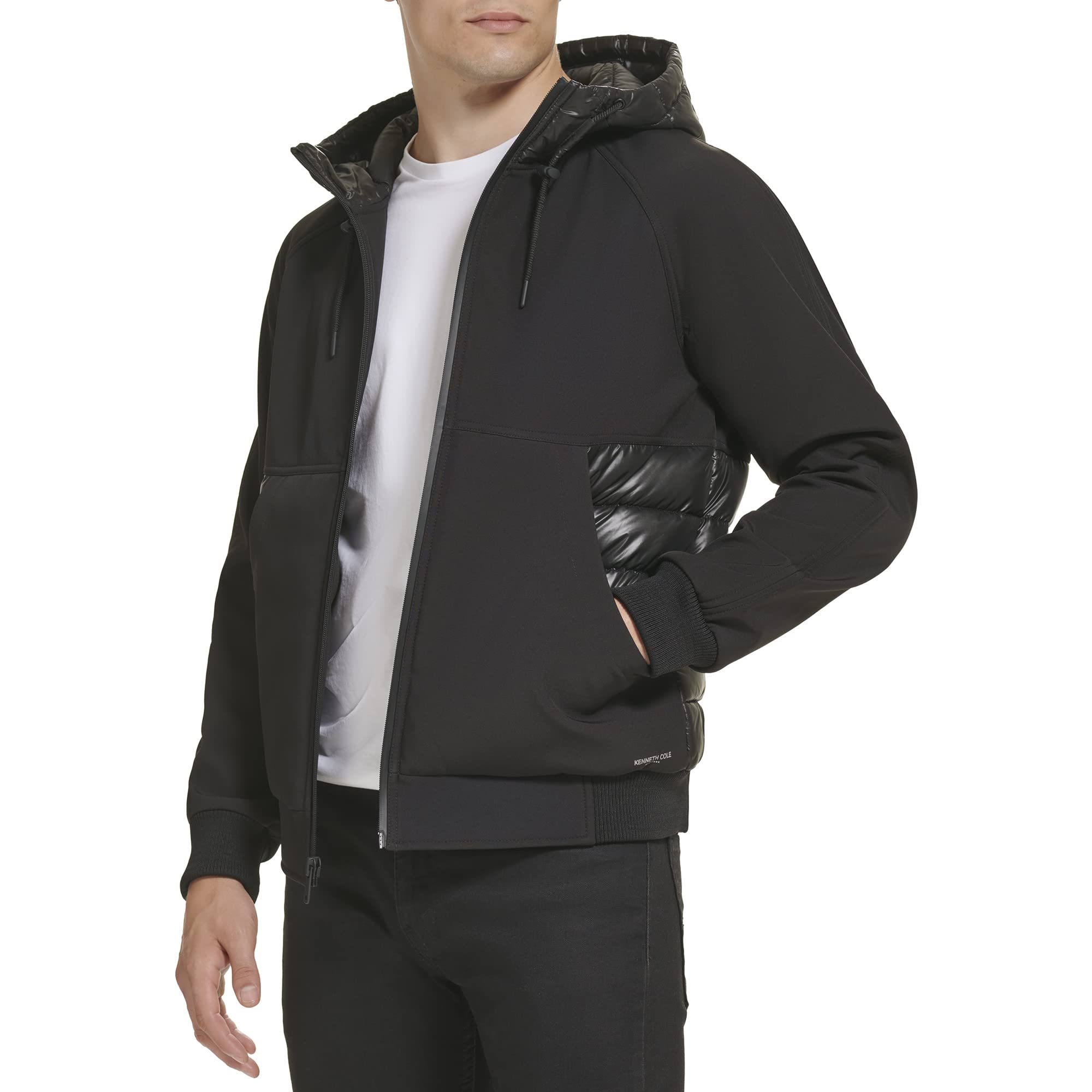 Kenneth Cole Men's Bomber Jacket - Lightweight Water-Resistant Flight Jacket for Casual & Outdoor Wear | Street Style & Travel Essential