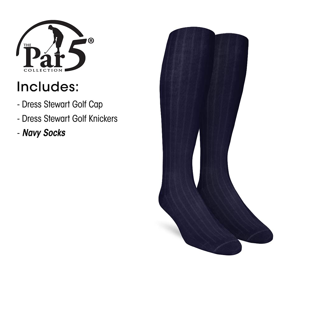 Stewart Collection Ladies 'Par 5' Matching Golf Cap & Over-The-Calf Socks Set - Premium Golf Outfit for Women - Perfect for Golf Tournaments, Country Club Events & Stylish Sporty Looks