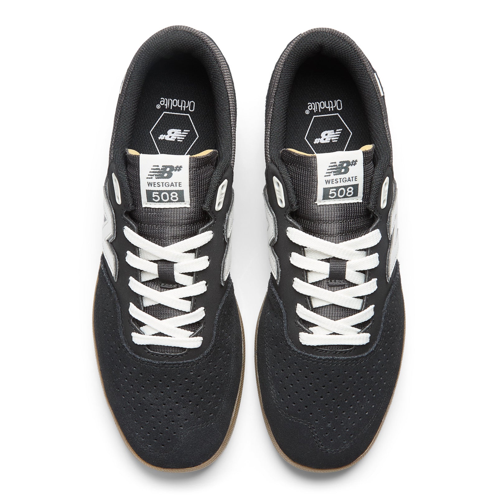 Brandon Westgate Numeric 508 Skateboard Shoes - Black & White High-Top Sneakers for Street Skating & Casual Wear