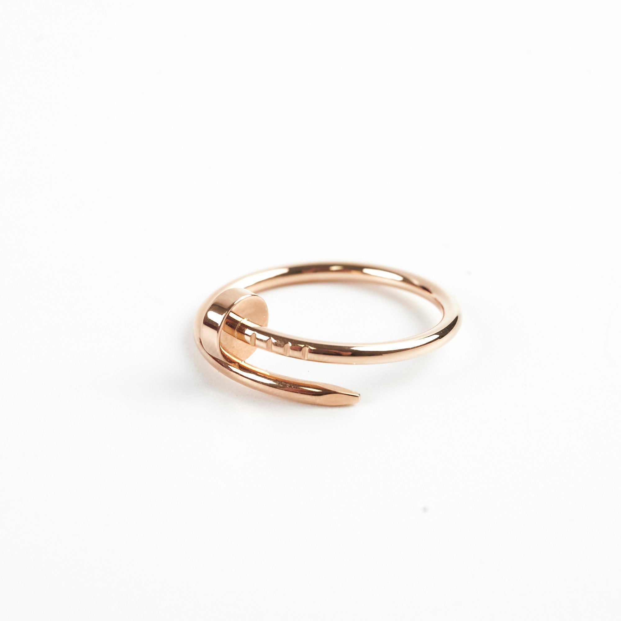Cartier Small Model Juc Ring Size 57 - 18K Rose Gold Diamond Love Bracelet Jewelry for Women, Luxury Gift for Anniversary & Valentine's Day | Perfect for Romantic Occasions & Special Events