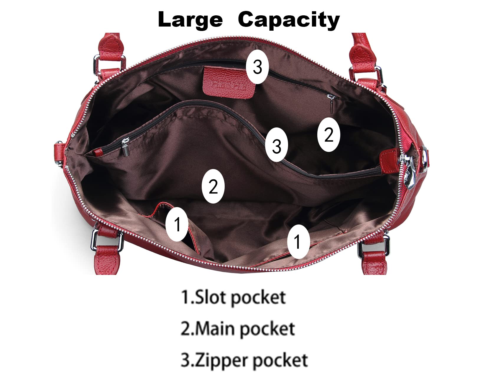 Genuine Leather Purses & Handbags for Women - Tote, Shoulder Bag, Satchel, Top Handle & Crossbody Purse | Premium Women's Leather Accessories for Work, Travel & Everyday Use
