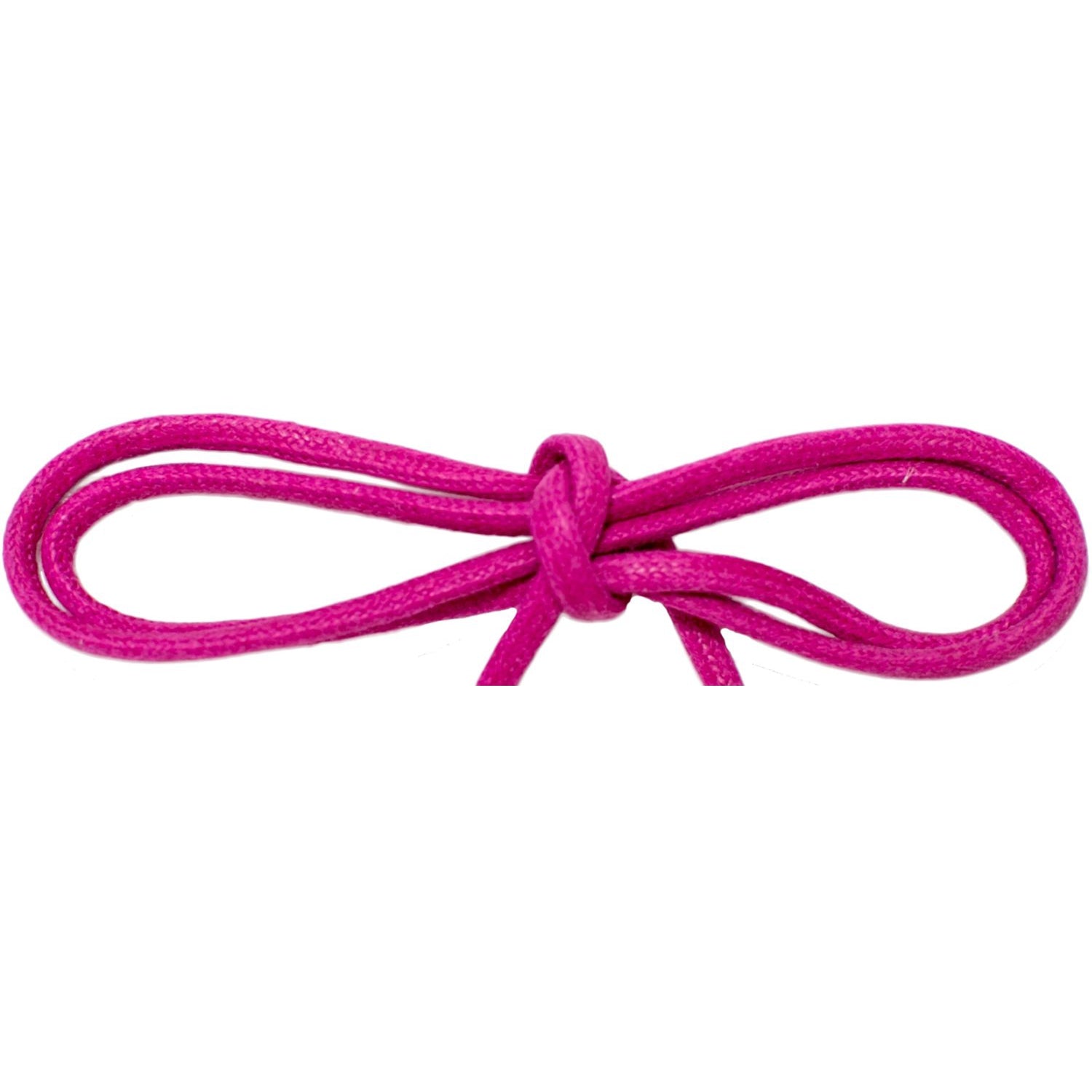 Premium Waxed Cotton Round Dress Shoelaces - Custom Length with Metal Tips - Fuchsia Red (1 Pair) - Perfect for Dress Shoes, Boots & Formal Footwear