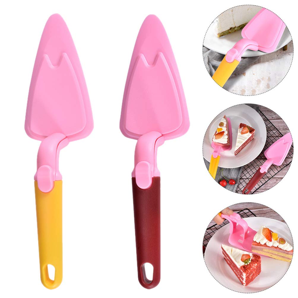 Hemoton 2-Pack Stainless Steel Cake Spatula & Pancake Turner Set - Detachable Telescopic Design for Baking, Cooking, Pizza Cutting - Perfect for Home Kitchen, Restaurants, and Bakeries