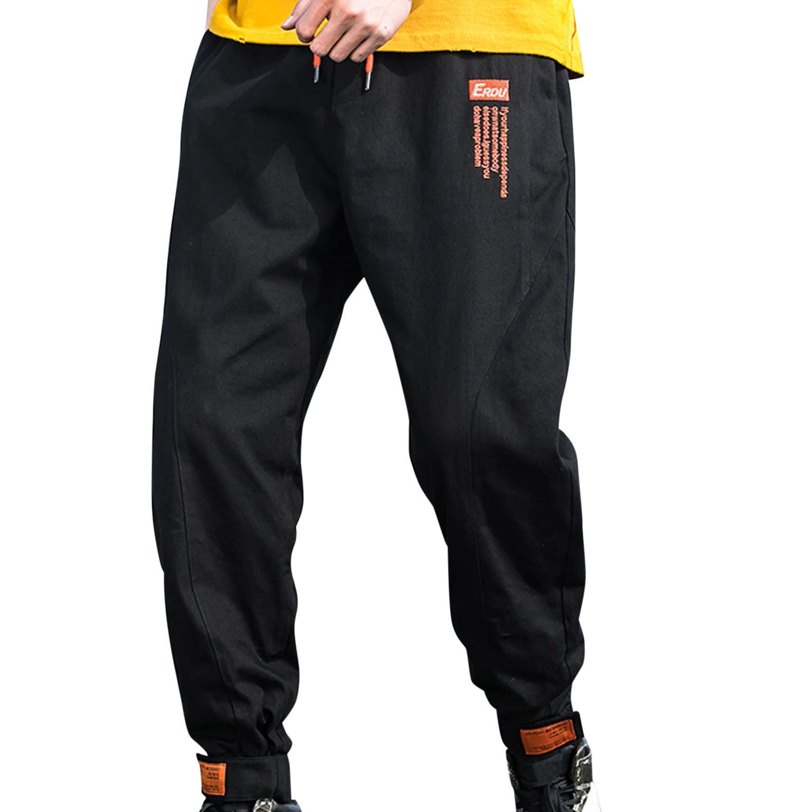 Men's Casual Loose Fit Cargo Pants - 4-Pack Workout & Sports Joggers with Pockets | Perfect for Gym, Work, and Streetwear Fashion