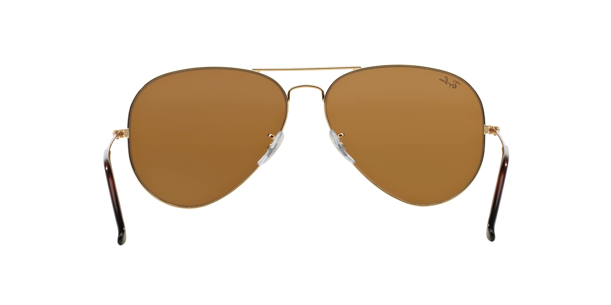 Ray-Ban RB3025 Classic Metal Aviator Sunglasses for Men & Women - Polarized UV Protection Lenses + Free Cleaning Kit & Case - Perfect for Driving, Travel & Outdoor Activities