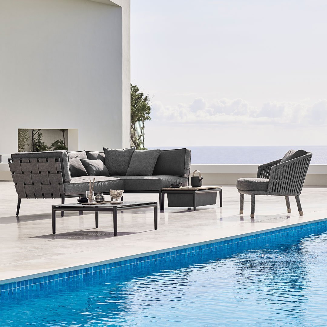 Premium Conic Outdoor Modular Sofa Set - Waterproof & UV Resistant Patio Furniture for Backyard, Garden, Poolside - Comfortable Sectional Couch with Adjustable Configurations