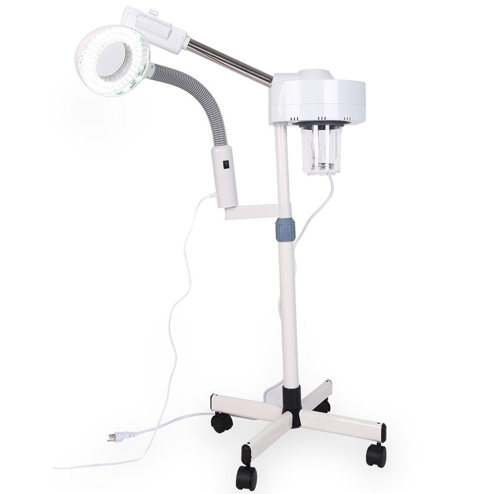 Professional Facial Steamer for Skin Care - Pore Cleansing & Hydration with 3X Magnifying Glass & Massage Roller - Suitable for All Skin Types - Perfect for Spa, Salon & At-Home Beauty Treatments