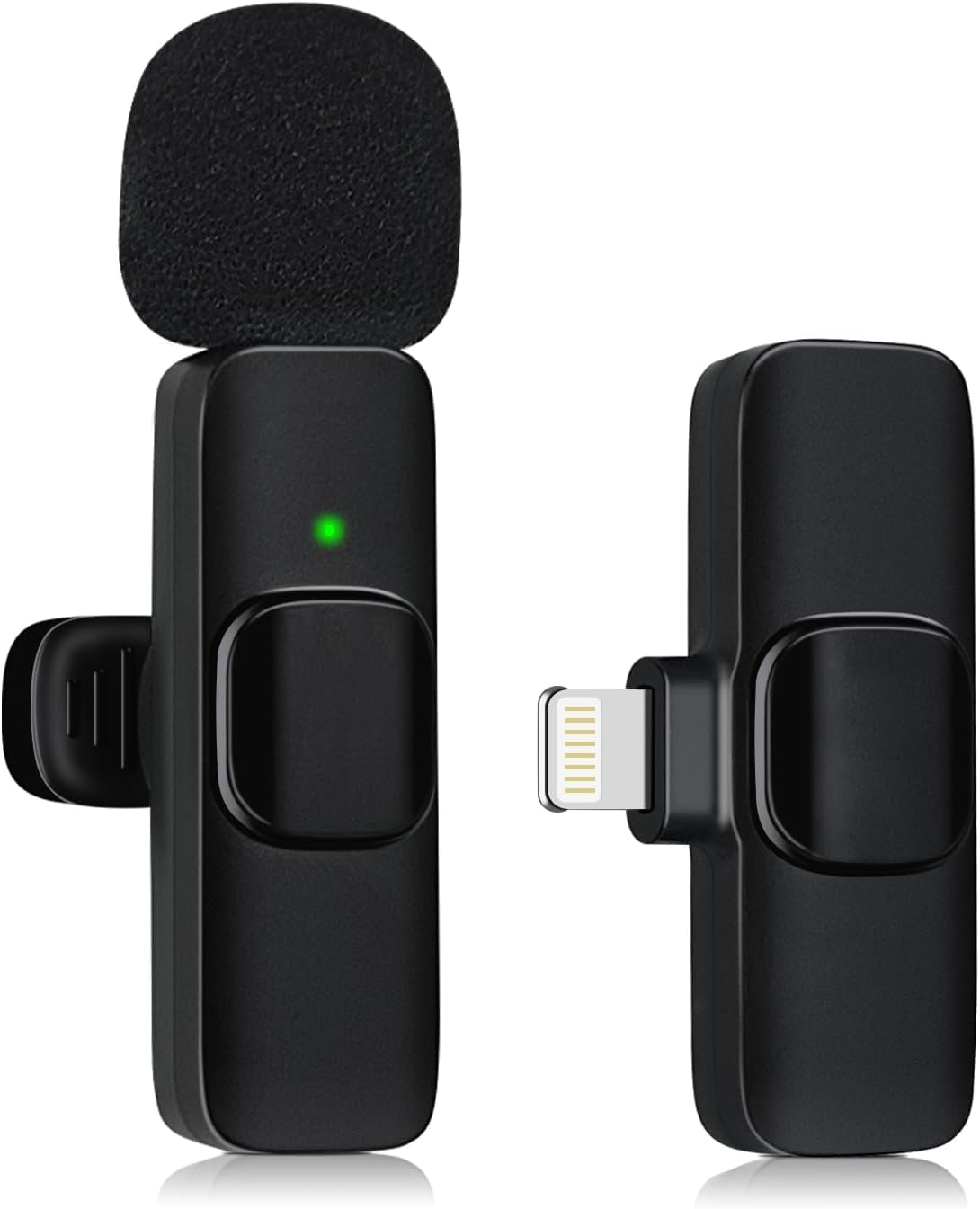 Best Wireless Lavalier Microphone for iPhone & iPad - Mini Clip-on Mic for Recording, Live Streaming, YouTube, TikTok, Facebook (Perfect for Vlogging, Podcasting & Online Classes)