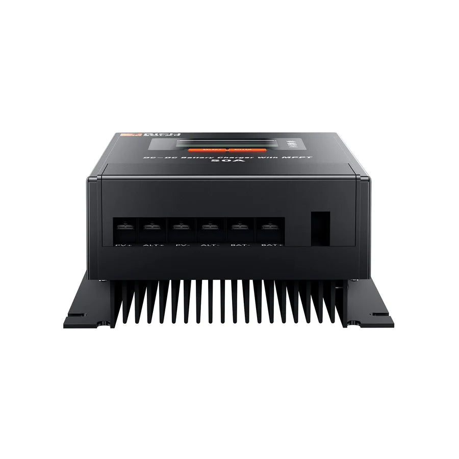 Rich Solar 50 Amp MPPT DC to DC Lithium Battery Charger for RVs, Boats & Off-Grid Solar Systems - Fast Alternator Charging Solution