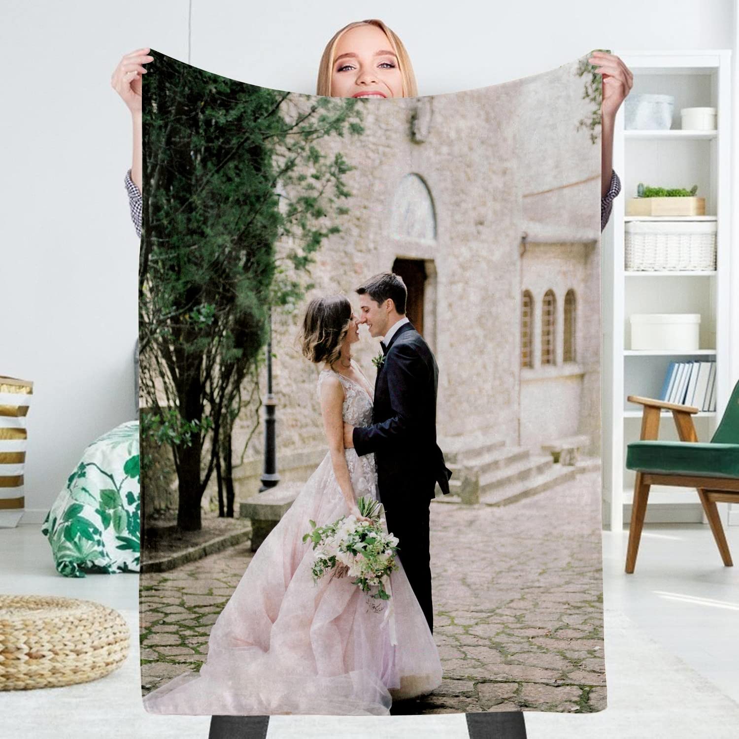 Personalized Photo Blanket - Custom Collage Throw Blanket for Kids, Adults & Family - Unique Gift & Keepsake for Birthday, Anniversary, Christmas - Cozy Home Decor & Travel Companion