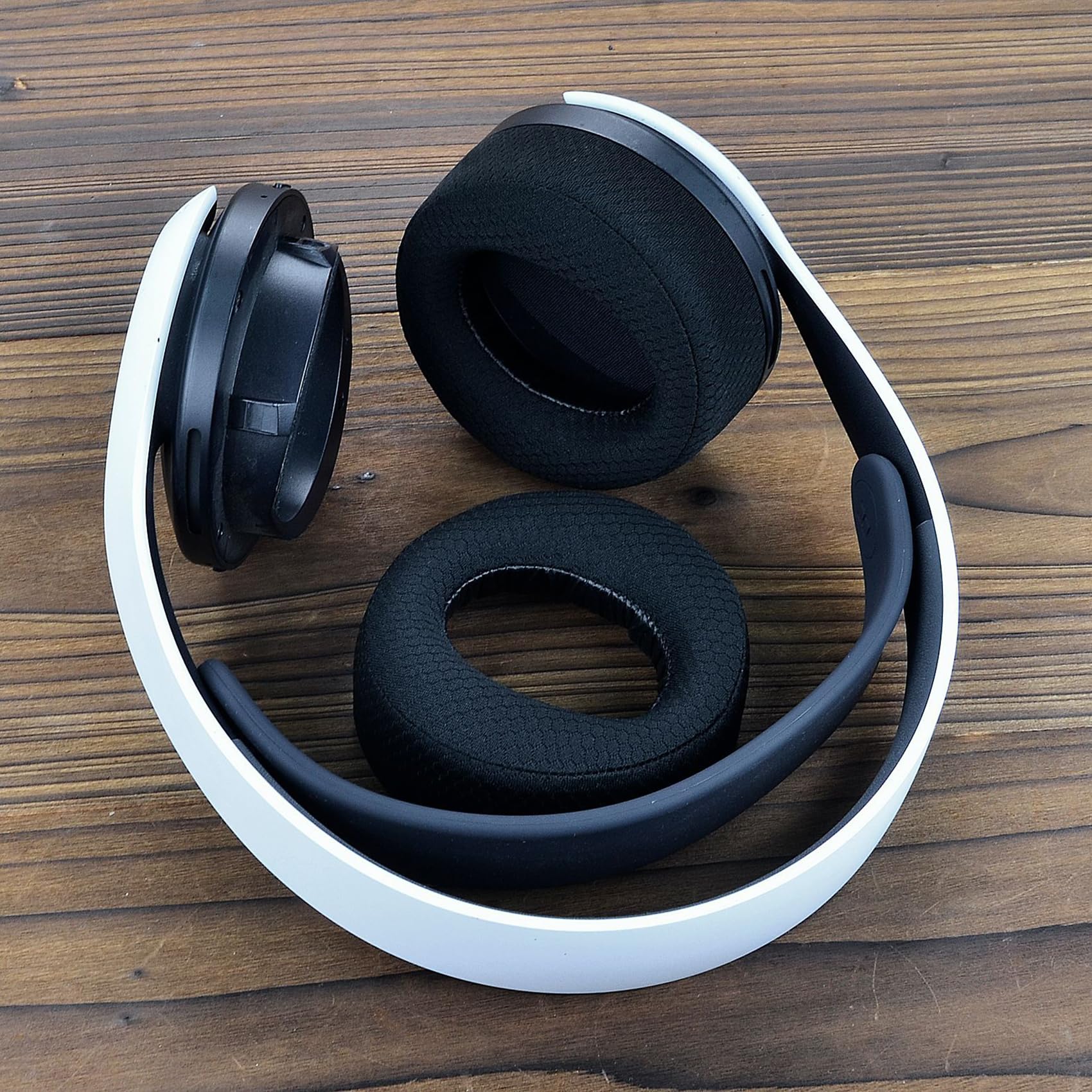 Adhiper Replacement Ear Pads for Sony PS5 Pulse 3D Wireless Headset - Memory Foam Cushions with Noise Isolation & Soft Mesh Fabric (Black) | Comfortable Gaming Headset Accessories for Long Play Sessions