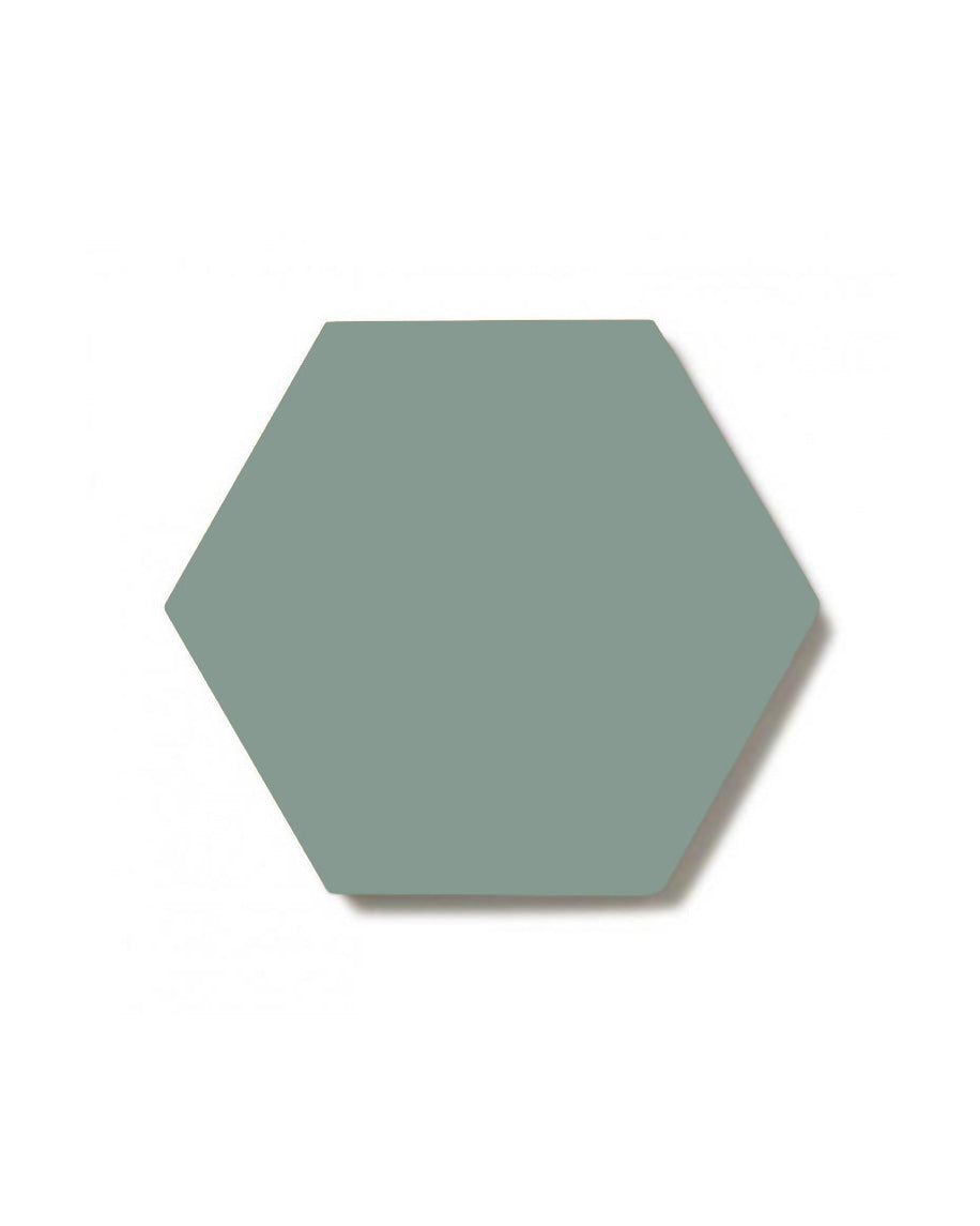 Hexagon 10x10 cm Green Ceramic Tile - Perfect for Kitchen Backsplash, Bathroom Wall, and DIY Home Decor Projects
