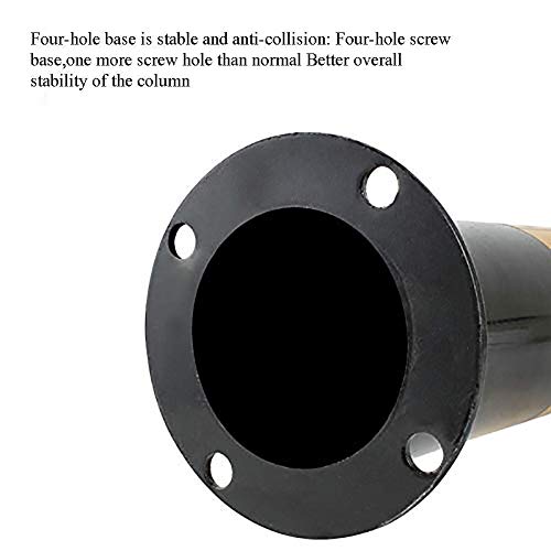 Anti-Theft Parking Lock - Heavy Duty Garage Parking Barrier with Black-Yellow Bollard for Private Parking Spaces | Secure Your Driveway, Garage, or Business Parking Area
