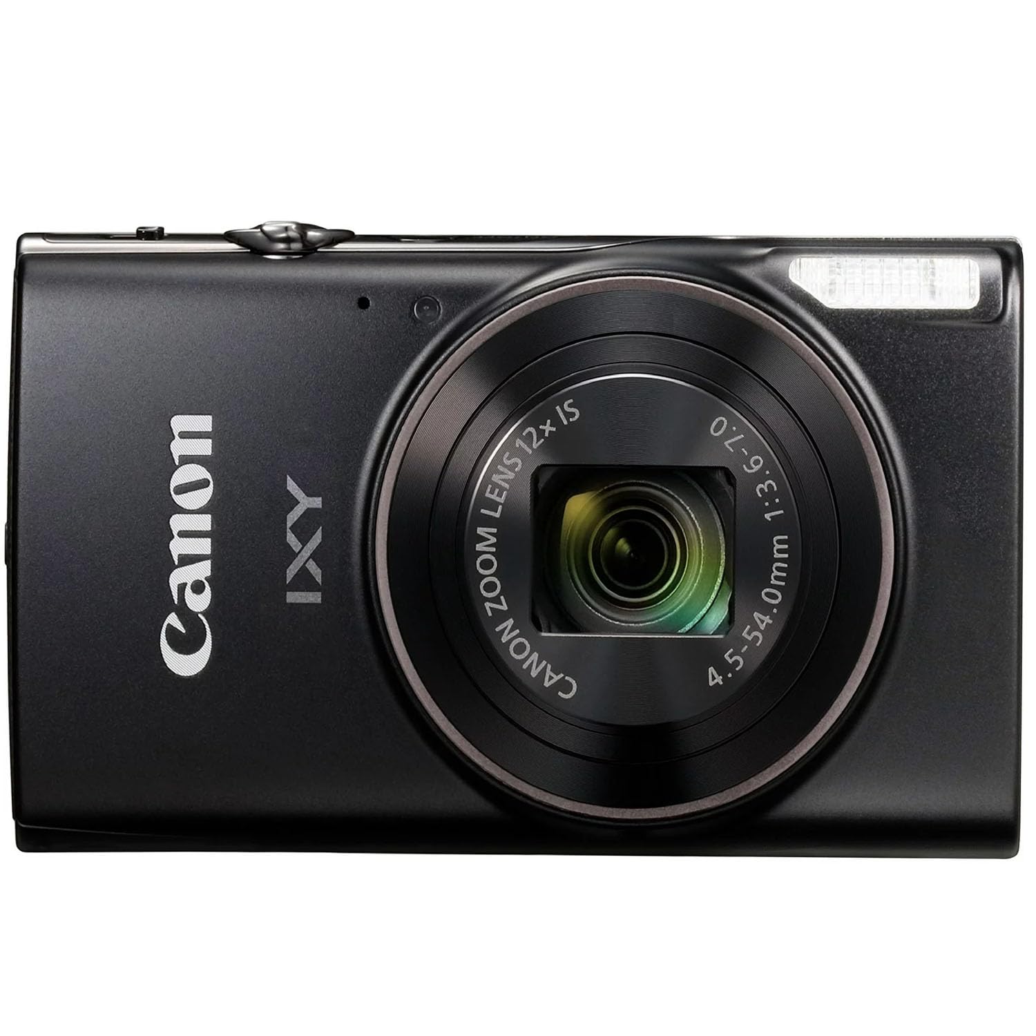 Canon PowerShot IXY 650 / ELPH 360 HS 12x Optical Zoom Digital Camera (Black) - 64GB Memory Card, Case, Tripod & Accessories Bundle - Perfect for Travel, Vlogging & Everyday Photography (Renewed)