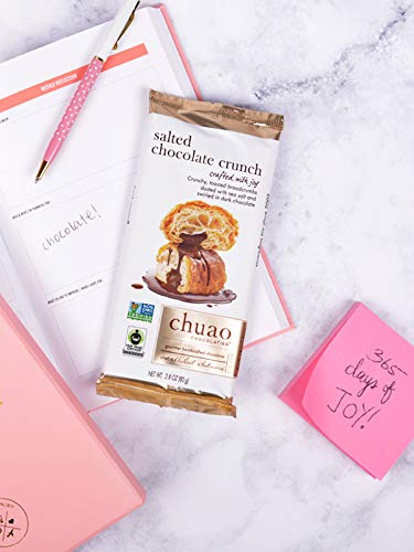Premium Chuao Chocolatier Dark Chocolate Bars with Sea Salt & Crunch | Gourmet Artisan European Chocolate, No Preservatives | Perfect for Gifts, Holidays & Special Occasions | Ideal for Christmas, Valentine's Day, Corporate Gifts & Chocolate Lovers | 12-Pack Luxury Chocolate Collection
