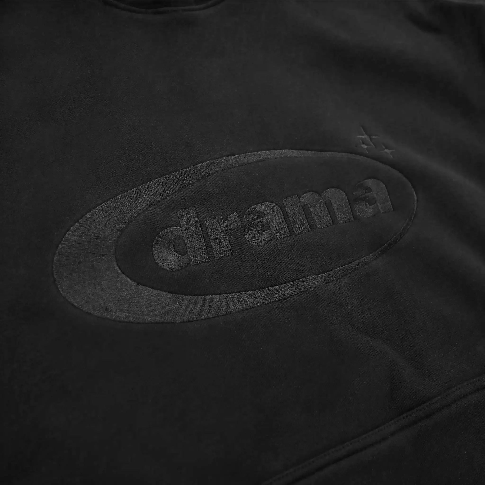 Drama Call Oval Black Hoodie - Stylish Pullover Sweatshirt for Men & Women | Cozy Winter Fashion | Perfect for Casual Wear, Street Style & Outdoor Activities