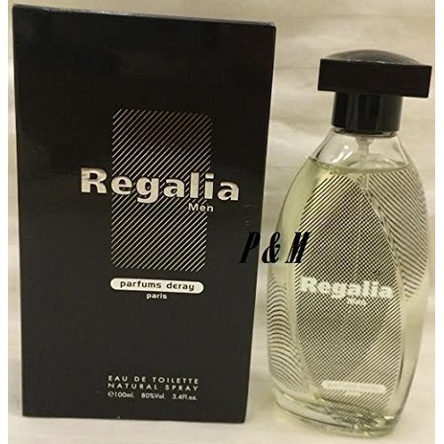 Regalia by DeRay Cologne for Men - 3.4 oz / 100 ml Eau de Toilette Spray | Long-Lasting Fresh Scent for Everyday Wear & Special Occasions