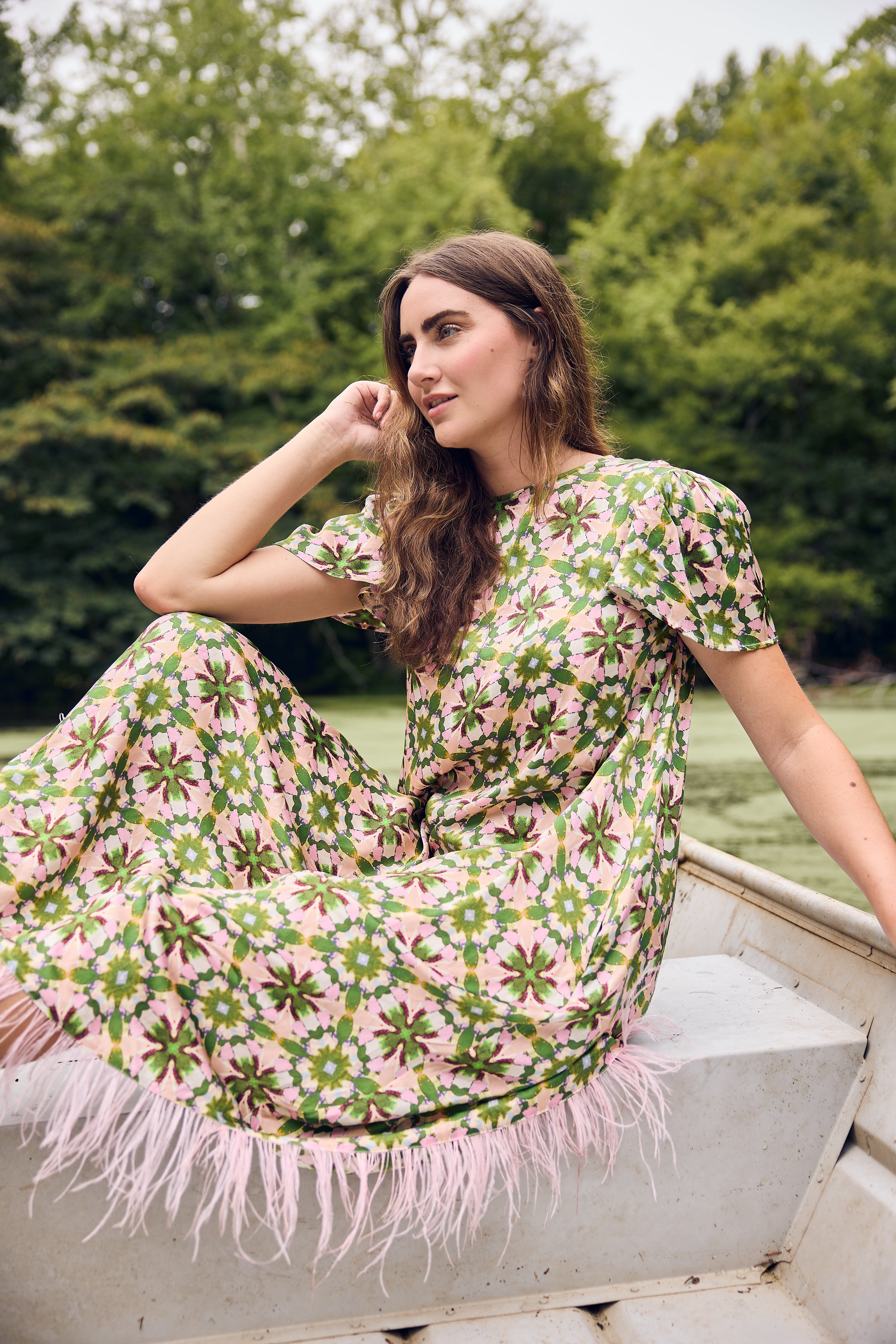 Georgia Dress Sugarplum - Elegant Floral Summer Dress for Women | Perfect for Weddings, Parties & Casual Outings