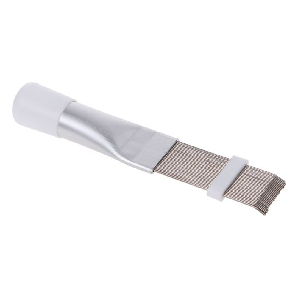 Stainless Steel AC Condenser Fin Cleaning Brush - Heavy Duty Coil Condenser Brush for Air Conditioner Maintenance & Repair | Perfect for HVAC, Refrigerator & Home Cooling System Cleaning