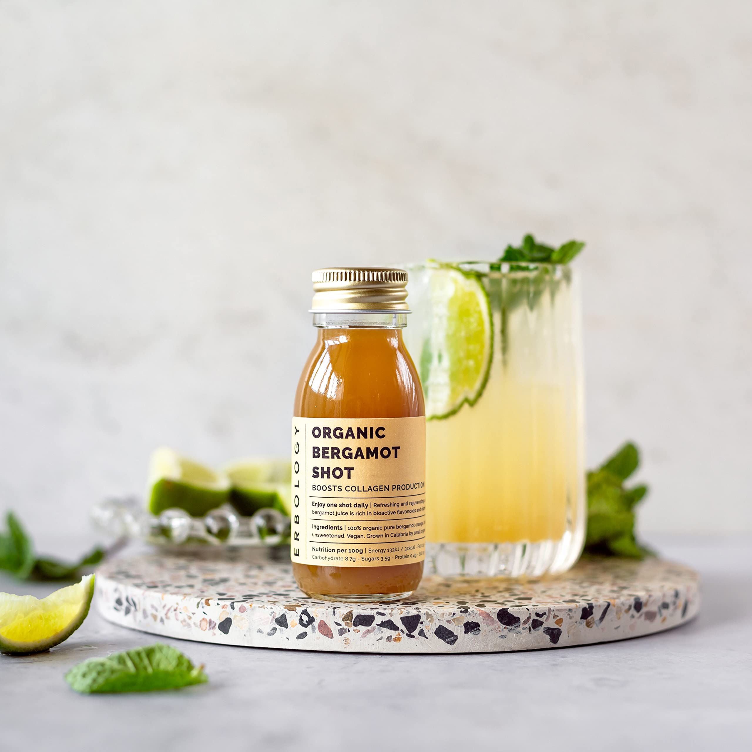 Erbology Organic Superfood Shots - Pack of 12 (60ml Each) | Immune Support & Energy Boost | Perfect for On-the-Go Wellness & Daily Detox