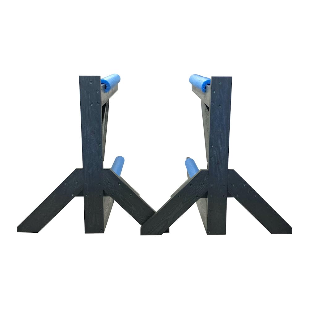 Freestanding Poly Kayak Storage Rack - Heavy Duty Canoe & SUP Stand for Garage, Outdoor, or Shed - Perfect for Kayak, Paddle Board & Canoe Organization