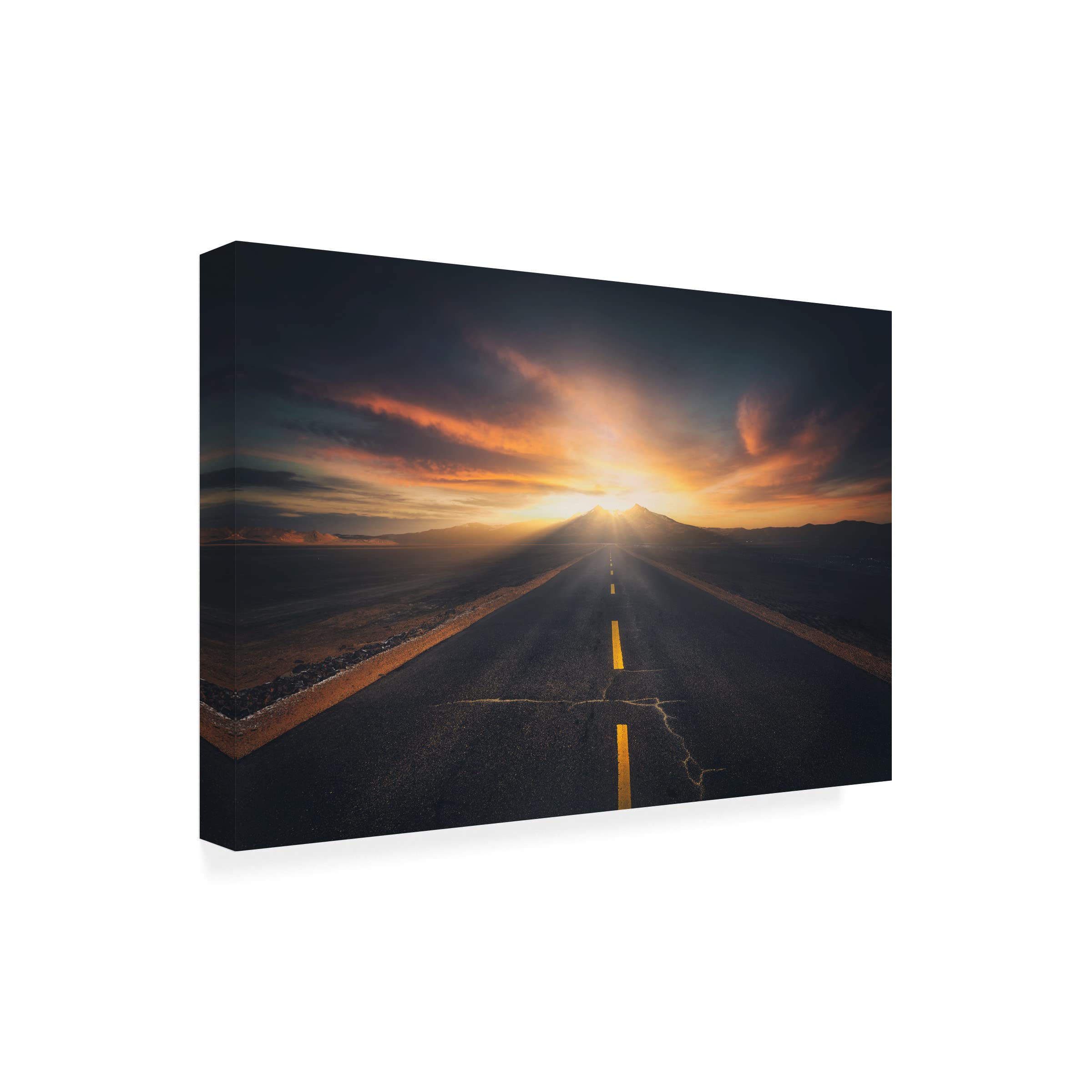 Trademark Fine Art 'The Two Towers' Canvas Wall Art by Selions - Perfect for Living Room, Bedroom & Office Decor