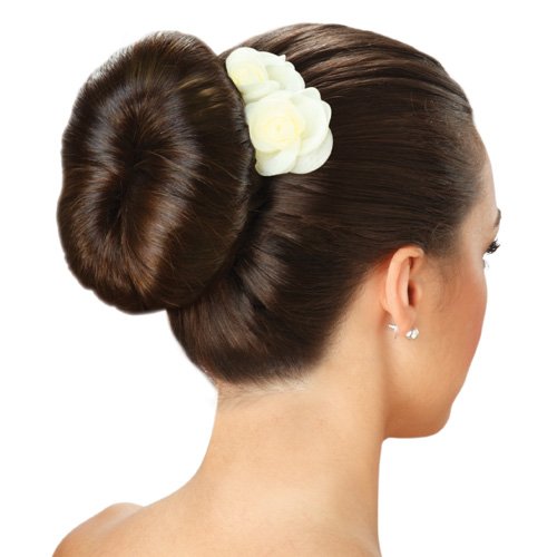 2-Piece Black Doughnut Hair Bun Maker & Curler Set - Small & Large Sizes for Perfect Updos & Curls - Great for Parties, Weddings, and Everyday Hairstyling