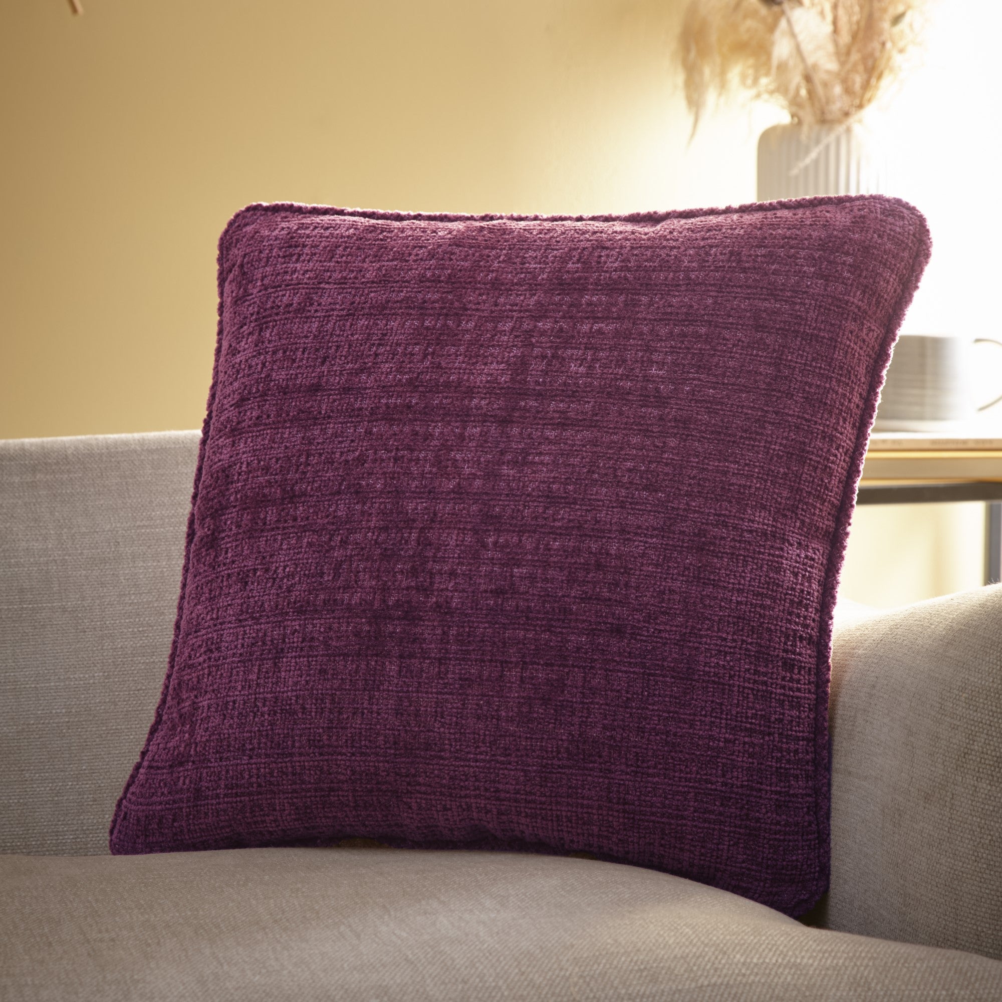 Appletree Loft Alba Decorative Throw Pillow Cover - Wine Red Velvet Cushion for Sofa, Bed, Chair - Home Decor & Living Room Accent