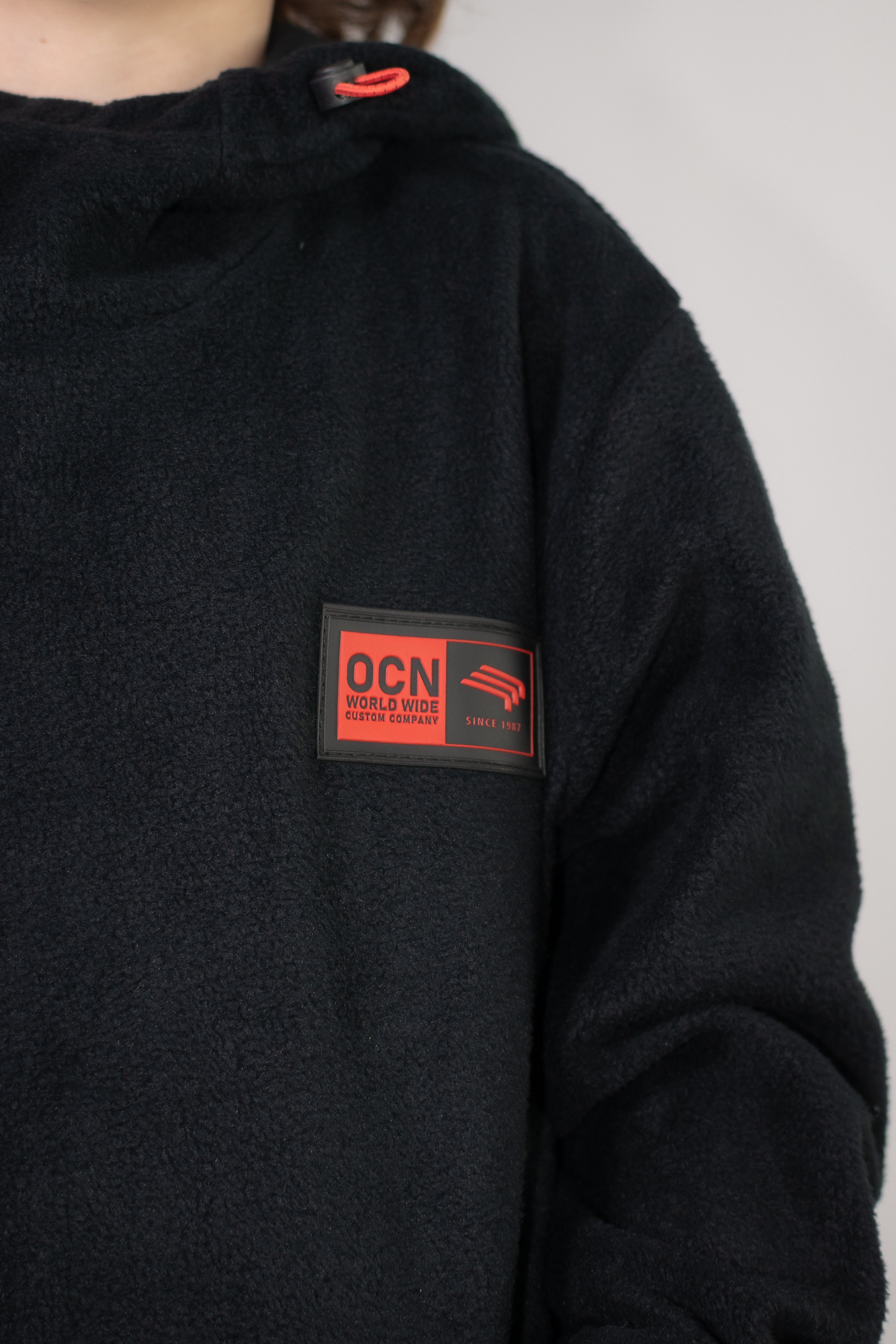 OCN Kids' Black Blatic Hoodie - Warm & Stylish Winter Jacket for Boys & Girls - Perfect for School, Outdoor Play & Cold Weather Adventures
