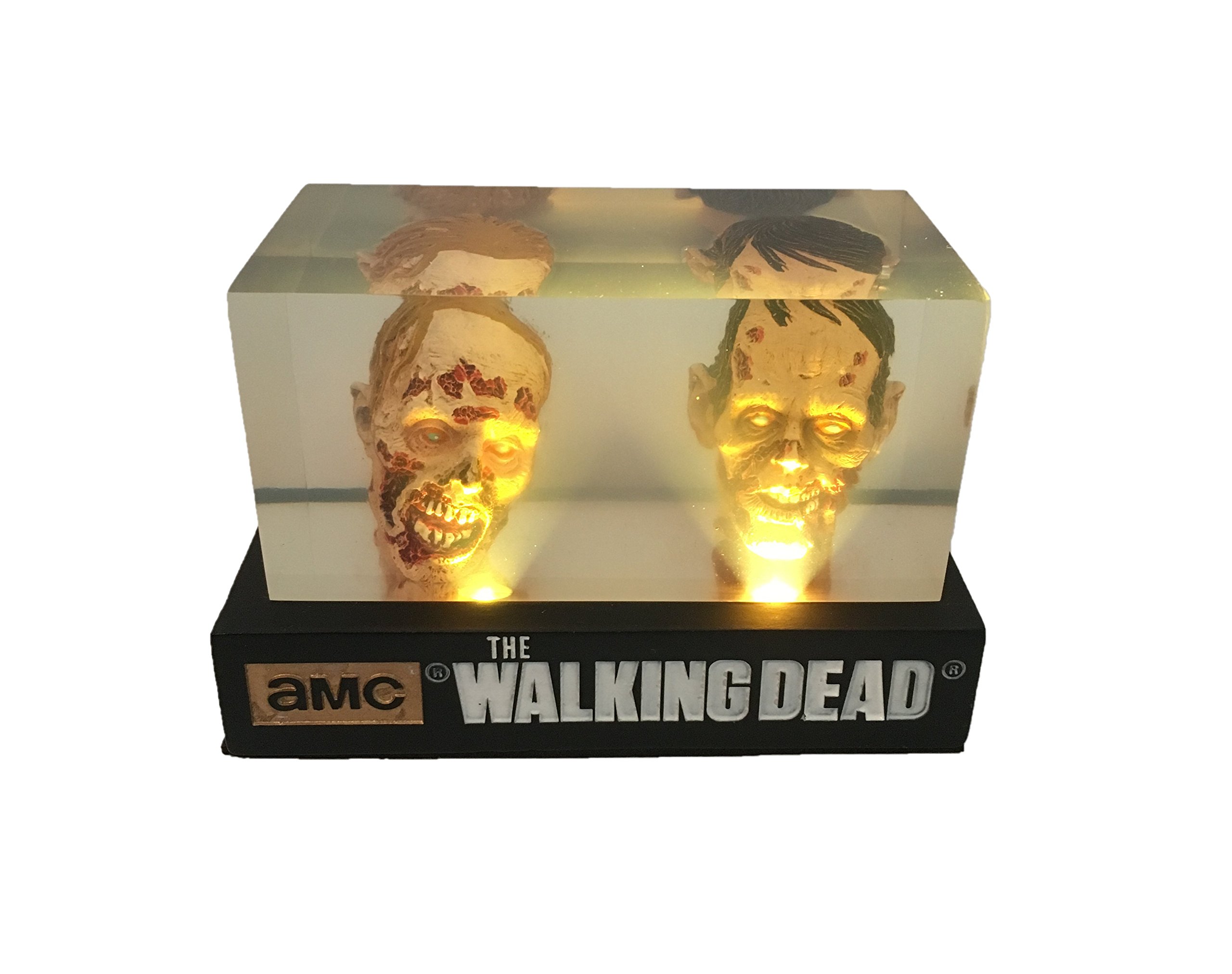 The Walking Dead LED Zombie Paperweight - Glow in The Dark Office Desk Decor for Horror Fans & Collectors | Perfect Gift for Halloween, Horror Movie Nights & Themed Parties