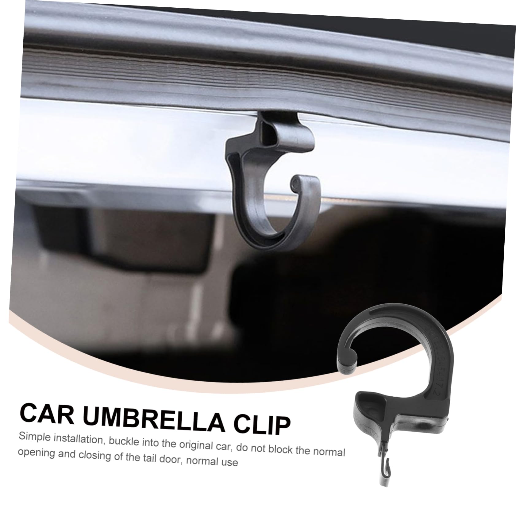 2-Pack Car Seat Hooks - Heavy Duty Backseat Hanging Organizer for Umbrellas, Bags & Groceries - Multi-Function Car Storage Hook for Rear Seat & Trunk Organization (Perfect for Road Trips & Daily Commute)