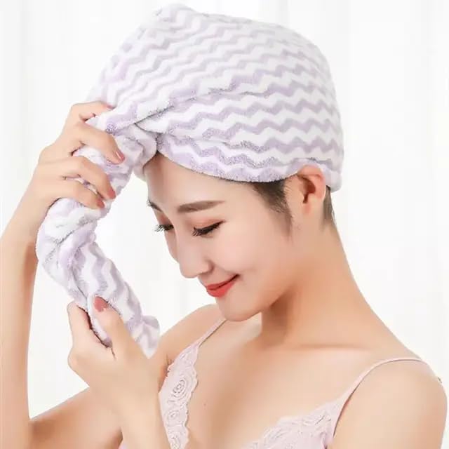 Premium 400 GSM Microfiber Hair Towel Wrap for Women - Ultra Absorbent Quick Dry Bath Towel, Soft Hair Turban for Fast Drying (5-Pack) - Perfect for Salon, Spa, Gym & Home Hair Care Routine