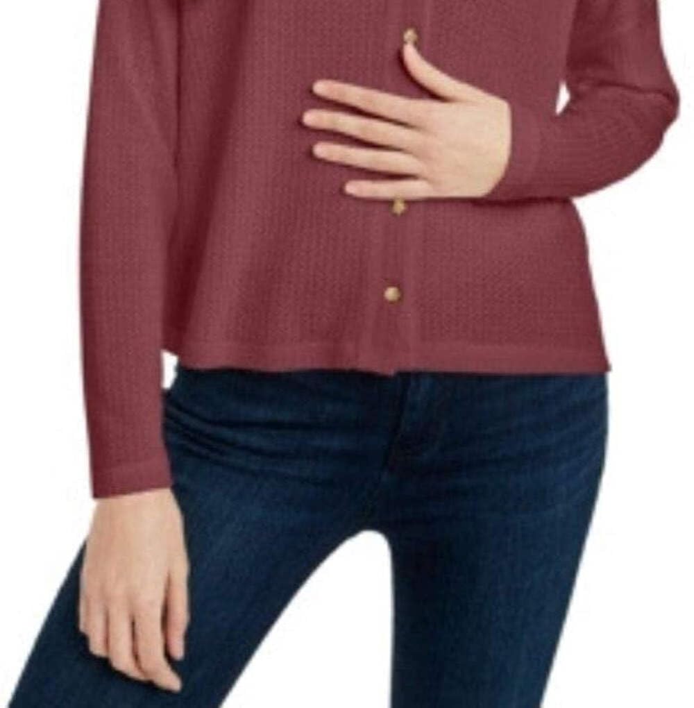Ethereal Plum Oversized Waffle-Knit Cardigan for Women - Cozy Long Open Front Sweater for Fall & Winter - Perfect for Layering, Casual Outfits, and Coffee Dates