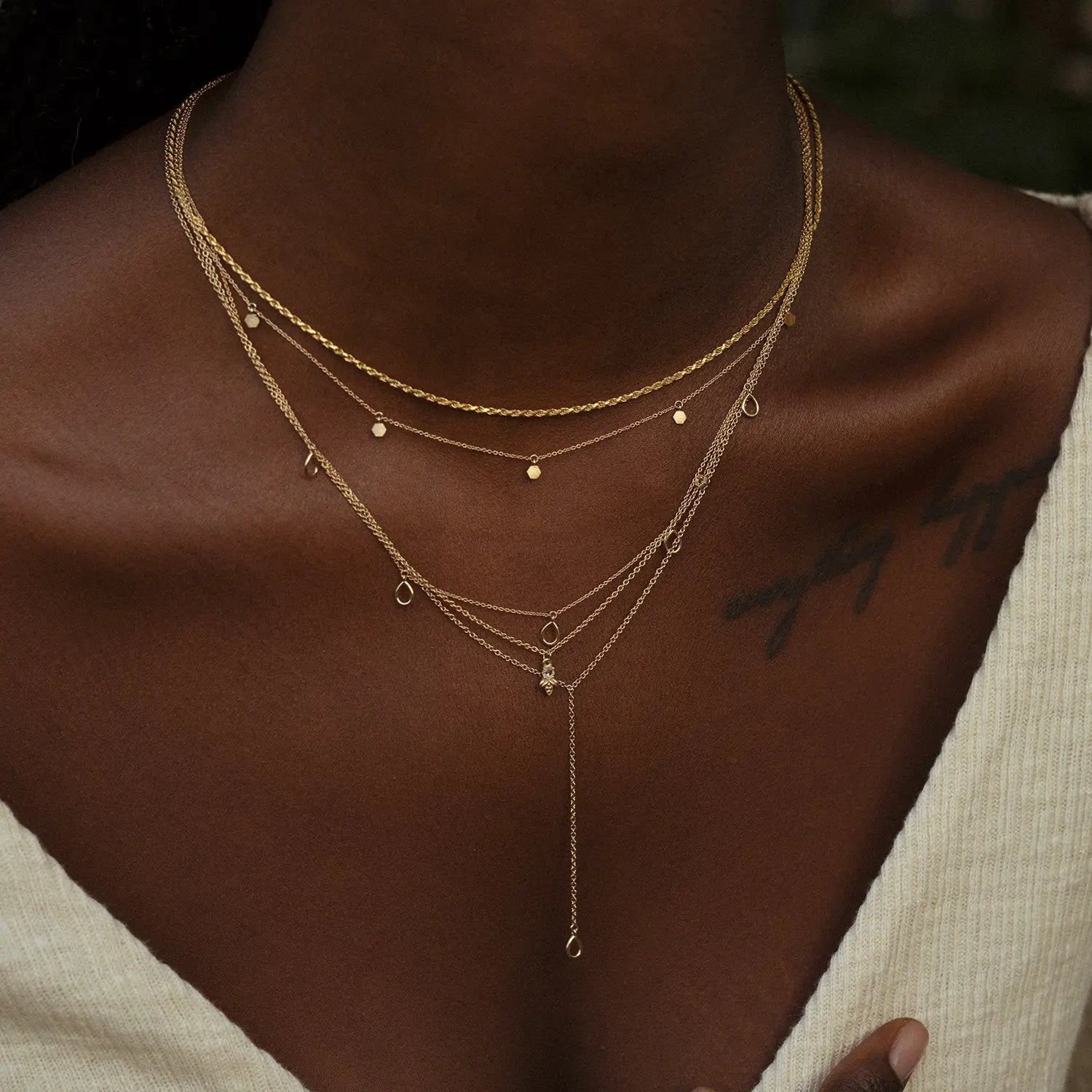 14K Yellow Gold Honeysuckle Necklace - Dainty Floral Jewelry for Women, Perfect for Everyday Wear & Special Occasions